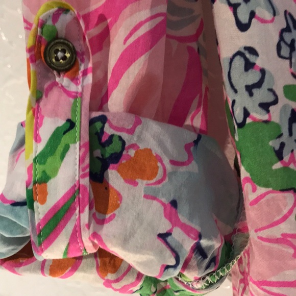 COPY - Nosey posie long sleeve button up Lilly for target - Picture 5 of 5